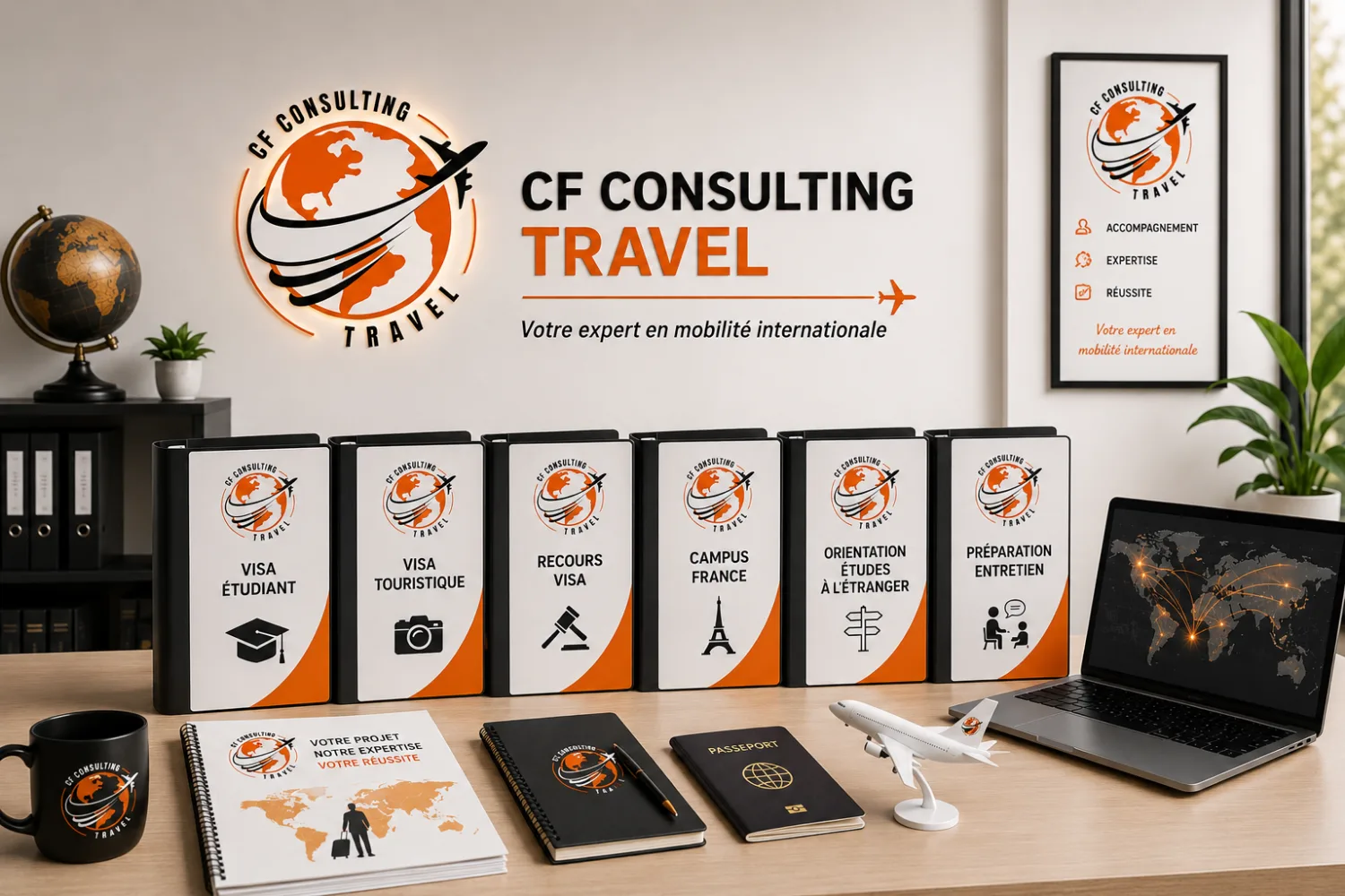 Ensemble des accompagnements CF Consulting Travel pour la mobilite internationale