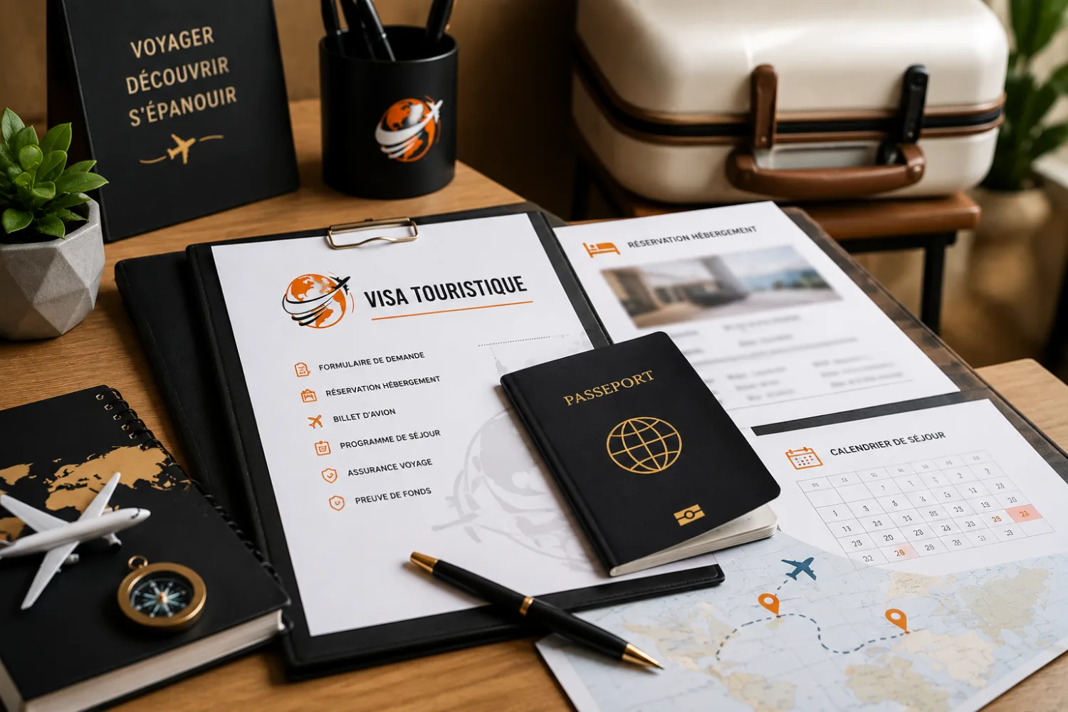 Documents, passeport et preparation d'un visa tourisme
